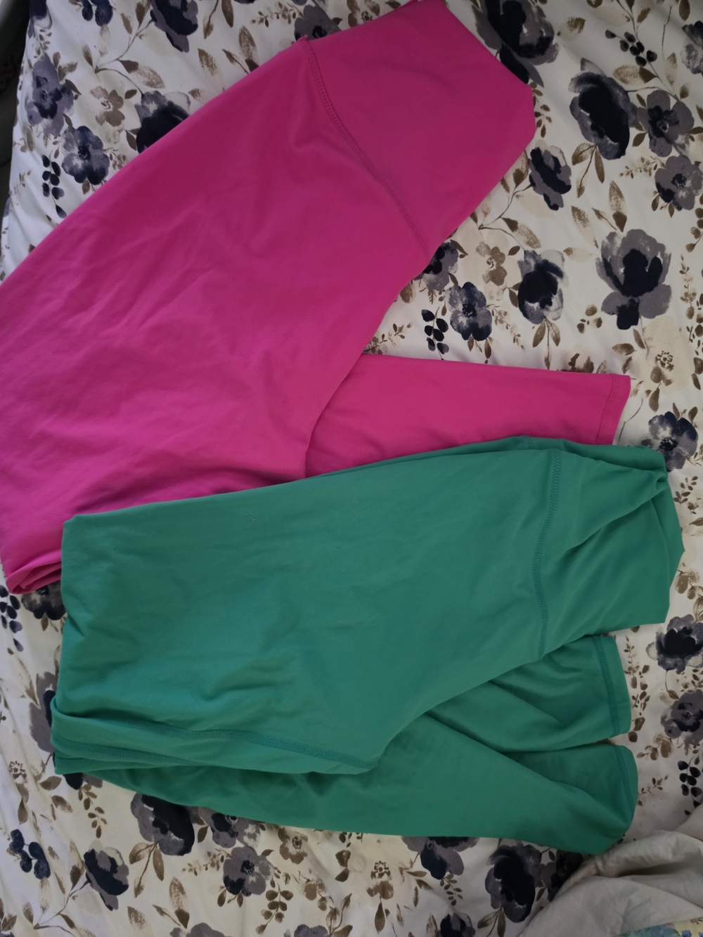 Women’s High-Rise Leggings - Pink & Green
